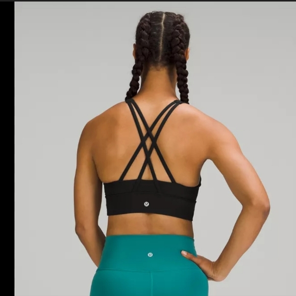 Lululemon Energy Sports Bra *High Neck In Black - Picture 2 of 4